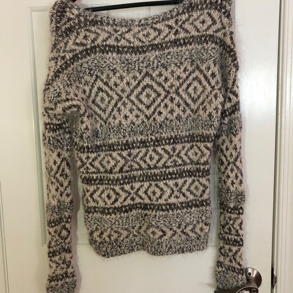 Fuzzy Patterned Sweater - Picture 2 of 2
